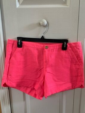 Lilly Pulitzer Bungalow Pink Textured Shorts